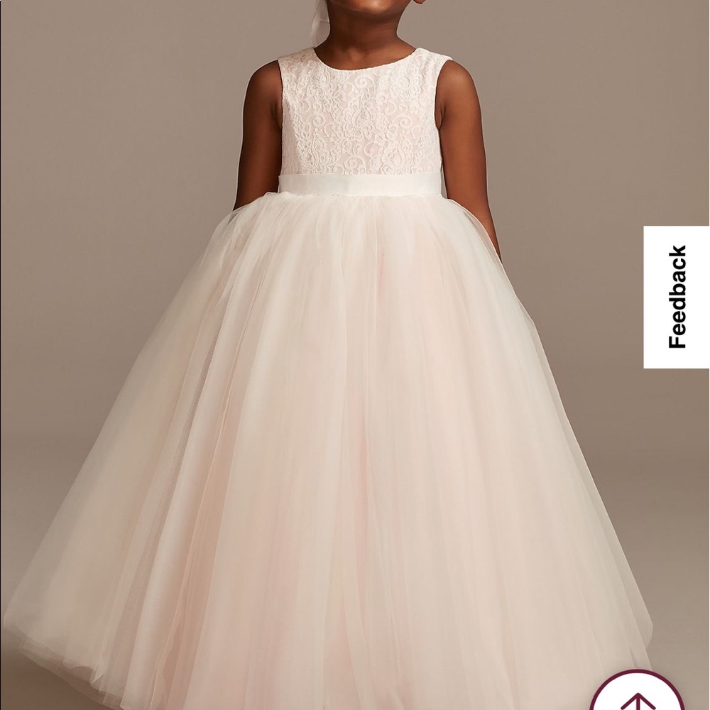 flower girl dress with heart cut out